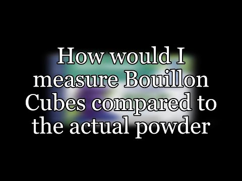 How many bouillon cubes are in a tablespoon?