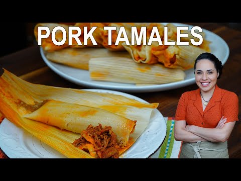 How to make RED pork tamales AUTHENTIC Mexican tamales recipe Villa Cocina
