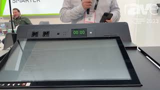 ISE 2023: Temas Technology Overviews Height-Adjustable TK32H Digital Podium With Motorized Display