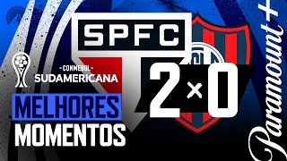SÃO PAULO 2 x 0 SAN LORENZO - MELHORES MOMENTOS | CONMEBOL SUDAMERICANA 2023