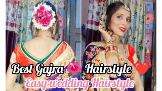 खुद से बनाए bridal hairstyle आसान तरीके से 😱| gajra hairstyle hack😍1बार जरूर try करें 💯