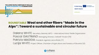 Keynote 8 | AlpTextyles: Wool and other fibers “Made in the Alps”