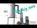 Big rocket stove water heater V2