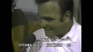 November 15, 1981 - CFL - East Final - Ottawa Rough Riders @ Hamilton Tiger-Cats - Highlights