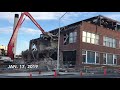 time lapse demolition of old patriot news building