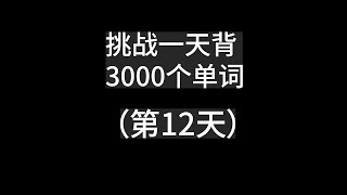 一天背3000个单词 一年英语流利计划 第12天