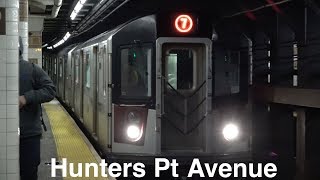 ⁴ᴷ R188 (7) Trains at Hunters Point Avenue (With Grinded Rail)