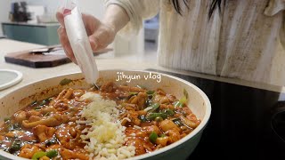 vlog | Beef Pancake, Spring Onion Kimchi, Grocery Shopping, Cheese Dak-Galbi, Ci