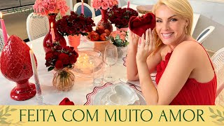 TABLE SET FOR VALENTINE'S DAY - CASA GIALLA