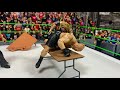 brock lesnar vs the fiend bray wyatt gcw armageddon action figure match