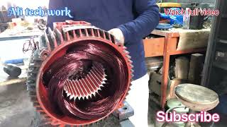 How to rewind motor 11 kw 3500 Rpm Ali tech work