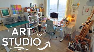 NEW Art Studio Tour! 🪴 a cozy & functional art space