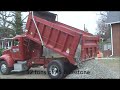 dumping load of gravel