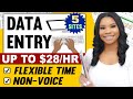 Data Entry Jobs From Home: Up to $28/hr | No Experience Required | Typing & Non-Voice