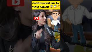 Controversial lines by Nora fatehi #norafatehi #shorts #podcast #beerbiceps #ranveerallahbadia #trs