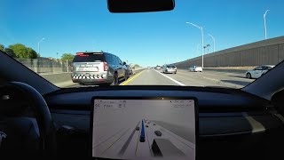 Tesla FSD 11.4.7 doesn't react to flashing lights