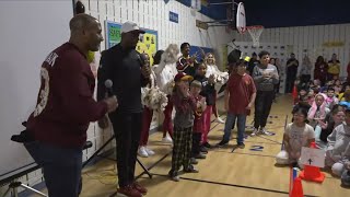 Commanders bring playoff spirit to kids with Herndon school pep rally | Get Uplifted