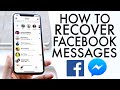 How To RECOVER Deleted Facebook Messages! (2020)