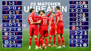 Liverpool is unbeaten in Last 22 Matches in All Competitions 2024-25 Season | Slot Ball |