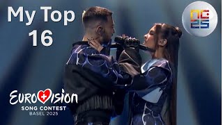 🇷🇸 Pesma za Evroviziju 25 Final | My Top 16 | Serbia | Eurovision | National Selection