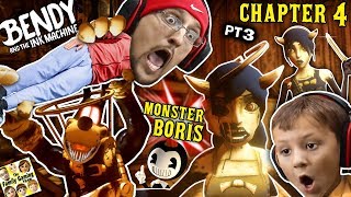 BORIS the MONSTER WOLF & Two Alice Angels? Bendy & the Ink Machine BOSS Fight (F