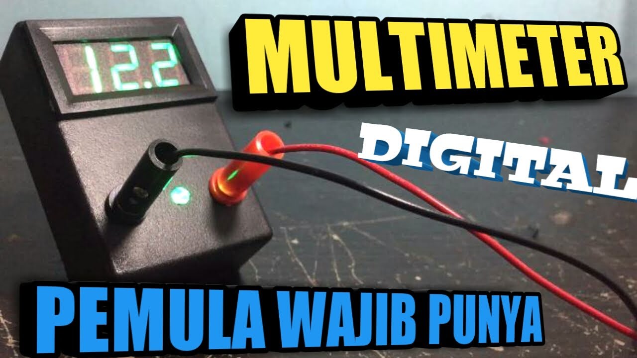 CARA MUDAH MEMBUAT VOLTMETER DIGITAL UNTUK KEPERLUAN SERVIS - YouTube