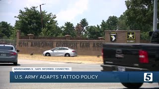 Fort Campbell soldiers take advantage of the Army's new tattoo policy