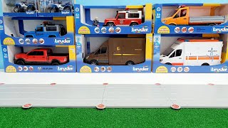 Police car, fire truck, bruder, playmobil / Toy Vehicles for Kids