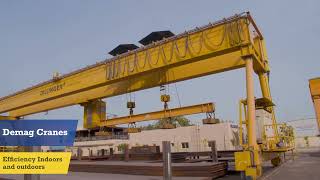 Demag Case study | Dillinger Middle East equipped with Demag portal outdoor cranes