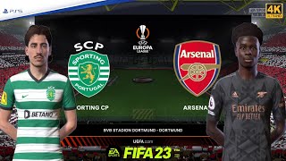 FIFA 23 PS5 - Arsenal vs Sporting Lisbon  - UEFA Europa League 2022/23 | PS5™ [4K ] Next Gen