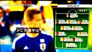 日本代表VSコロンビア 2014ワールドカップ　6月25日