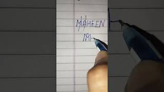 Maheen name logo/#shorts #ytshorts #nameart #namedesign #maheennamelogo