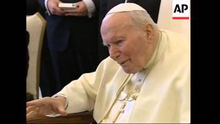 Pope meets Croatian prime minister Sanader