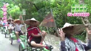 宜蘭愛玩客20160711萬峰旅遊一行貴賓搭乘龜山島濱海拉拉車