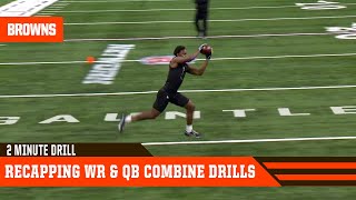 Recapping WR & QB Combine Drills | 2 Minute Drill