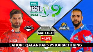 lahore Qalandars vs Karachi King live match PSL 9 - Match 10 | Lq Vs Kk | Live Match | Hum Pak Gamer