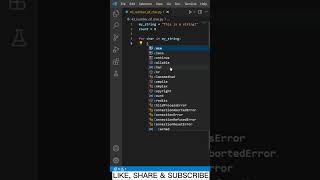 Count Number of characters in a string #shorts #python