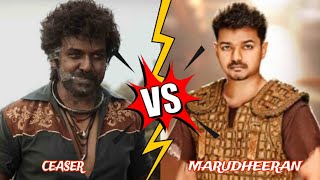 Marudheeran Vs Ceaser 🥵💥 Who is Powerful Character 💥 #thalapathy #vijay #trending #comparison#shorts