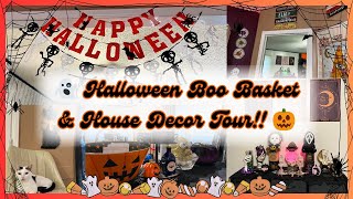 👻 HALLOWEEN BOO BASKET & HOUSE DECOR TOUR 2024!! 🎃 | All the *SPOOKY* essentials & decor ideas 🦇