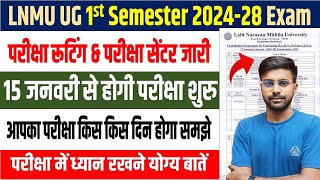 LNMU UG 1st Semester 2024-28 final Exam Date ✅|Lnmu  first semester final exam date session 2024-28