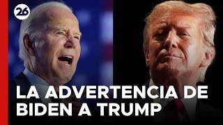 EEUU | La advertencia de Biden a Trump por el "cara a cara" en el debate