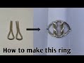 Handmade Silver Knot Ring/Friendship ring/jewelry making/gold Smith Luke