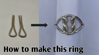 Handmade Silver Knot Ring/Friendship ring/jewelry making/gold Smith Luke