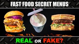 Fast Food Secret Menu Experiment