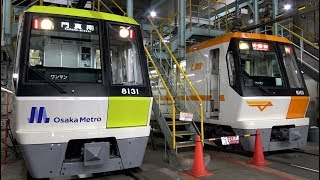 【4K】大阪メトロ長堀鶴見緑地線70系未更新車(日立GTO-VVVF)・更新車(日立IGBT-VVVF)到着・発車シーン集 鶴見緑地駅、鶴見検車場にて 2019.5