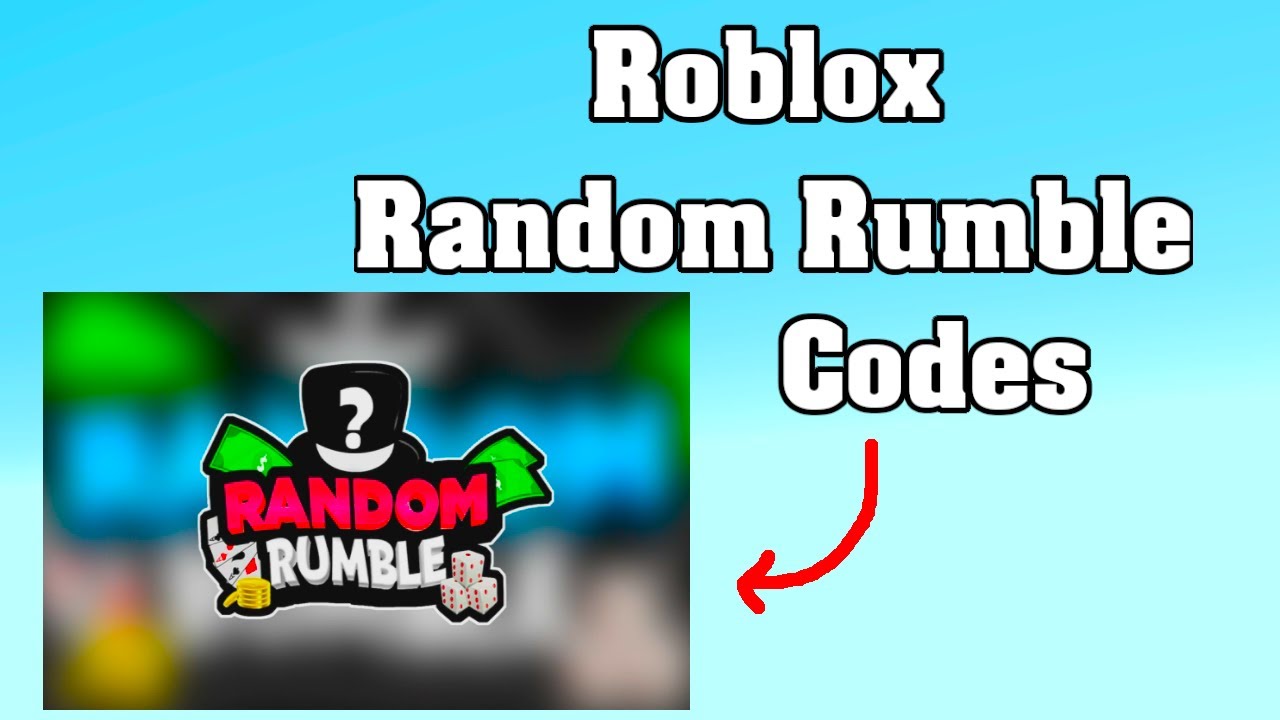 Roblox Random Rumble Codes ! 😱 - YouTube