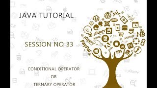 JAVA TUTORIAL 33 CONDITIONAL OPERATOR OR TERNARY OPERATOR