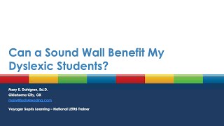 Can a Sound Wall Benefit My Dyslexic Students?