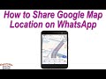 How to Share Google Map Location on WhatsApp