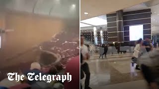 Eyewitness footage inside concert hall during attack | Moscow shooting